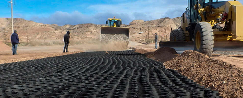 How to Build Roads with On-Site Material Using Presto Geosystems’ GEOWEB® Geocells Hero