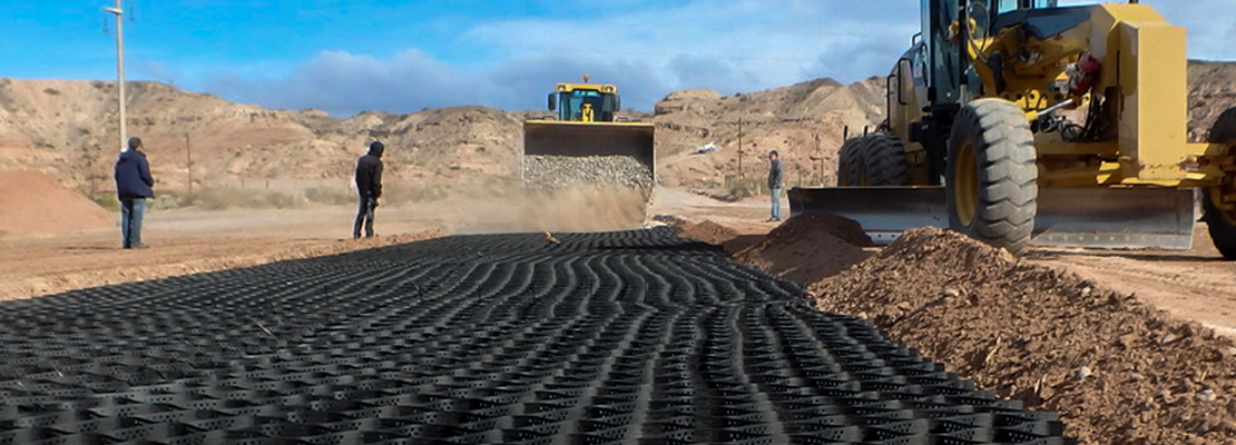 How to Build Roads with On-Site Material Using Presto Geosystems’ GEOWEB® Geocells Hero