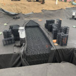 Modular subsurface drainage for slopes installation.