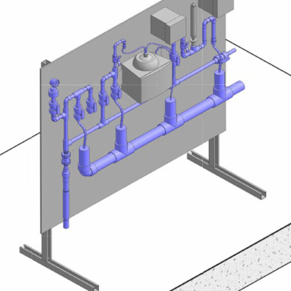 Model of water treatment plant components