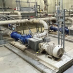 Sludge thickening pipes and equipment.
