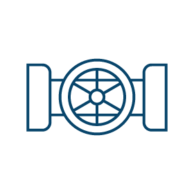 Pipeline and transmission icon